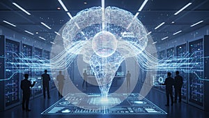 AI Model Training in a High-Tech Data Center with Real-Time Analytics